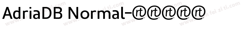 AdriaDB Normal字体转换